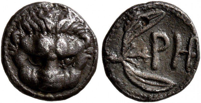 BRUTTIUM. Rhegion. Circa 415/0-387 BC. Litra (Silver, 9 mm, 0.73 g, 12 h). Lion'...