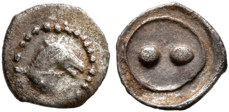 SICILY. Gela. Circa 480/75-475/70 BC. Hexas - Dionkion (Silver, 6 mm, 0.09 g). H...