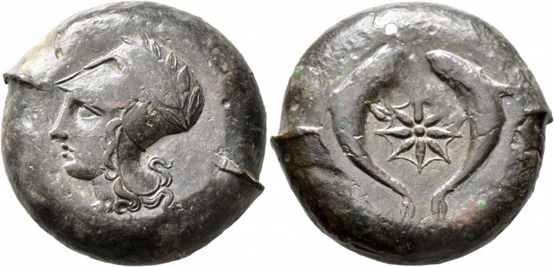SICILY. Syracuse. Dionysios I , 405-367 BC. Drachm (Bronze, 29 mm, 30.74 g, 6 h)...