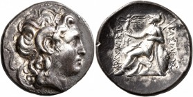 KINGS OF THRACE. Lysimachos, 305-281 BC. Tetradrachm (Silver, 27 mm, 16.99 g, 1 h), Lampsakos, circa 297/6-282/1 BC. Diademed head of Alexander the Gr...