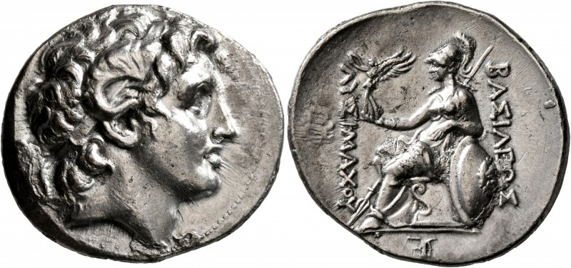 KINGS OF THRACE. Lysimachos, 305-281 BC. Tetradrachm (Silver, 31 mm, 16.21 g, 12...