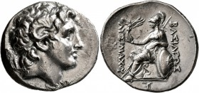 KINGS OF THRACE. Lysimachos, 305-281 BC. Tetradrachm (Silver, 31 mm, 16.21 g, 12 h), Alexandreia Troas, circa 297/6-282/1 BC. Diademed head of Alexand...