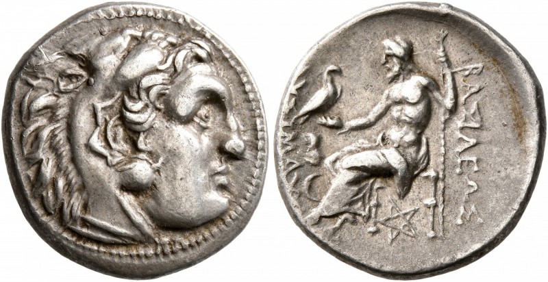KINGS OF THRACE. Lysimachos, 305-281 BC. Drachm (Silver, 17 mm, 4.32 g, 12 h), K...