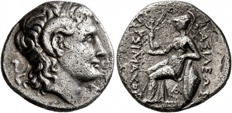 KINGS OF THRACE. Lysimachos, 305-281 BC. Drachm (Silver, 17 mm, 3.91 g, 12 h), u...
