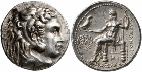 KINGS OF MACEDON. Alexander III ‘the Great’, 336-323 BC. Tetradrachm (Silver, 27 mm, 17.11 g, 2 h), Babylon, struck under Seleukos I, circa 311-300 BC...