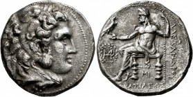 KINGS OF MACEDON. Alexander III ‘the Great’, 336-323 BC. Tetradrachm (Silver, 26 mm, 16.85 g, 6 h), Babylon, under Seleukos, circa 311-300. Head of He...