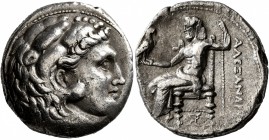 KINGS OF MACEDON. Alexander III ‘the Great’, 336-323 BC. Tetradrachm (Silver, 25 mm, 16.82 g, 12 h), Carrhae, struck under Antigonos I Monophthalmos, ...