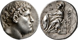 KINGS OF PERGAMON. Eumenes I, 263-241 BC. Tetradrachm (Silver, 27 mm, 17.04 g, 1 h), circa 263-255/250. Diademed head of Philetairos to right. Rev. ΦI...
