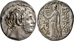 SELEUKID KINGS OF SYRIA. Antiochos IX Eusebes Philopator (Kyzikenos), 114/3-95 BC. Tetradrachm (Silver, 29 mm, 16.73 g, 12 h), Antiochia on the Oronte...