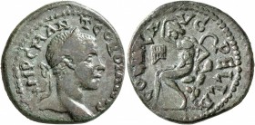 MACEDON. Pella. Gordian III , 238-244. Triassarion (Bronze, 24 mm, 8.61 g, 1 h). IMP M ANT GORDIANVS Laureate head of Gordian III to right. Rev. COL I...