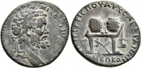 LYDIA. Sardis. Septimius Severus , 193-211. Tetrassarion (Bronze, 28 mm, 12.34 g, 7 h), Gaios Ioulios Krispos, archon, circa 193-195, but probably in ...