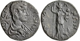 PHRYGIA. Synnada. Salonina , Augusta, 254-268. Tetrassarion (Bronze, 26 mm, 9.32 g, 8 h). KOP CAΛONЄINA CЄB Draped bust of Salonina to right. Rev. CYN...