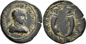 PISIDIA. Antiochia. Gallienus , 253-268. 'Sestertius' (Bronze, 31 mm, 18.12 g, 7 h), 253-258. IMP CAES P LIC GAIIIOF AVG Laureate, draped and cuirasse...