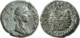 CILICIA. Anazarbus. Plautilla , Augusta, 202-205. Assarion (Bronze, 17 mm, 6.28 g, 12 h), CY 221 = 202/3. ΦOY ΠΛAYTIΛΛA Draped bust of Plautilla to ri...