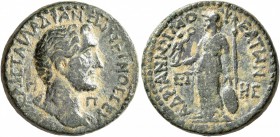 CILICIA. Mopsouestia-Mopsos. Antoninus Pius , 138-161. Diassarion (Bronze, 23.5 mm, 9.82 g), CY 208 = 140/141. ΑΥΤ ΚΑΙΣ Τ ΑΙΛ ΑΔΡ ΑΝΤΩΝΕΙΝΟC C ΕΥ / Π ...