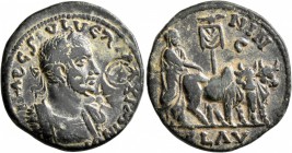 CILICIA. Ninica-Claudiopolis. Maximinus I , 235-238. Tetrassarion (Bronze, 26 mm, 10.16 g, 12 h). IMP CS IVL VER MAXIMINVS Laureate and cuirassed bust...
