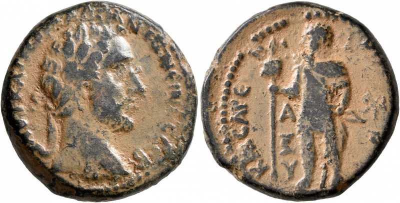 PHOENICIA. Caesaraea ad Libanum. Antoninus Pius , 138-161. Triassarion (?) (Bron...