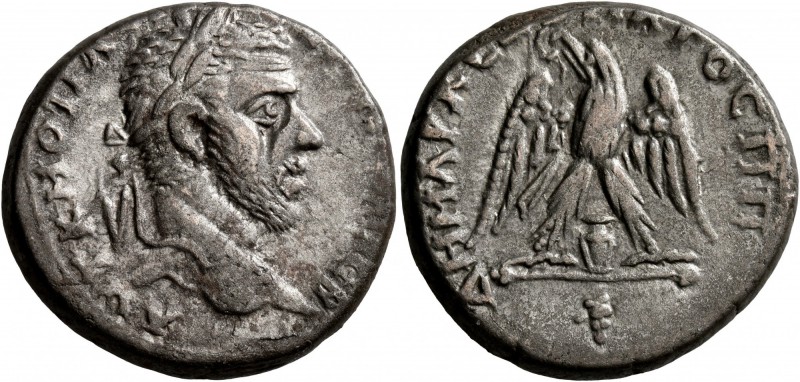 JUDAEA. Aelia Capitolina (Jerusalem). Macrinus , 217-218. Tetradrachm (Silver, 2...