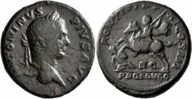 Caracalla, 198-217. As (Copper, 25 mm, 10.08 g, 12 h), Rome, 208. ANTONINVS PIVS AVG Laureate head of Caracalla to right. Rev. PONTIF TR P XI COS III ...