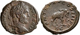 Caracalla, 198-217. As (Copper, 26 mm, 11.72 g, 6 h), Rome, 212. ANTONINVS PIVS AVG BRIT Laureate head of Caracalla to right. Rev. P M TR P XV COS III...