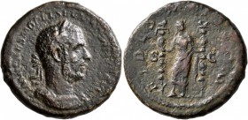 Macrinus, 217-218. As (Copper, 26 mm, 10.53 g, 1 h), Rome, summer 217-early 218. IMP CAES M OPEL SEV MACRINVS AVG Laureate and cuirassed bust of Macri...