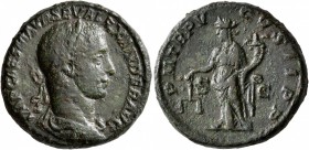 Severus Alexander, 222-235. As (Copper, 23 mm, 11.29 g, 1 h), Rome, 226. IMP CAES M AVR SEV ALEXANDER AVG Laureate and draped bust of Severus Alexande...