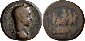 Severus Alexander, 222-235. Medallion (Copper, 25 mm, 10.43 g, 12 h), Rome, 226. IMP CAES M AVR SEV ALEXANDER AVG Laureate and draped bust of Severus ...