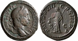 Severus Alexander, 222-235. As (Copper, 27 mm, 11.98 g, 1 h), Rome, 229. IMP SEV ALEXANDER AVG Laureate head of Severus Alexander to right, with sligh...