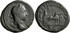 Severus Alexander, 222-235. As (Copper, 27 mm, 9.53 g, 1 h), Rome, 229. IMP SEV ALEXANDER AVG Laureate head of Severus Alexander to right, with slight...