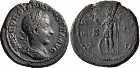 Gordian III, 238-244. As (Copper, 26 mm, 10.68 g, 12 h), Rome, 240. IMP GORDIANVS PIVS FEL AVG Laureate, draped and cuirassed bust of Gordian III to r...