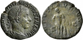 Gordian III, 238-244. As (Copper, 23 mm, 8.60 g, 12 h), Rome, 241-243. IMP GORDIANVS PIVS FEL AVG Laureate, draped and cuirassed bust of Gordian III t...