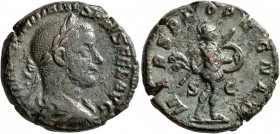 Gordian III, 238-244. As (Copper, 24 mm, 11.32 g, 6 h), Rome, 243-244. [IMP GO]RDIANVS PIVS FELIX AVG Laureate, draped and cuirassed bust of Gordian I...