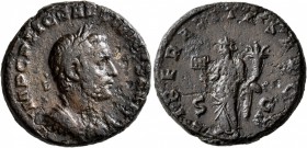 Gallienus, 253-268. As (Copper, 23 mm, 9.04 g, 7 h), Rome, 253-254. IMP C P LIC GALLIENVS AVG Laureate and cuirassed bust of Gallienus to right. Rev. ...