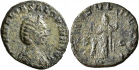 Salonina, Augusta, 254-268. As (Copper, 23 mm, 6.51 g, 12 h), Rome, 257-258. CORNELIA SALONINA AVG Diademed and draped bust of Salonina to right. Rev....