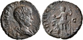 Saloninus, as Caesar, 258-260. As (Copper, 20 mm, 5.07 g, 6 h), Rome. LIC COR SAL [VALERIANVS N CA]ES Bare-headed and draped bust of Saloninus to righ...