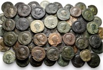 A lot containing 65 bronze coins. Includes: Middle bronzes of Maximinus Thrax, Maximus, Gordian III, Philip I, Otacilia Severa, Philip II, Trajan Deci...