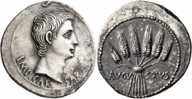 Augustus, 27 BC-AD 14. Cistophorus (Silver, 26 mm, 11.92 g, 12 h), Ephesus, circa 25-20 BC. IMP•CAESAR Bare head of Augustus to right. Rev. AVGV-STVS ...