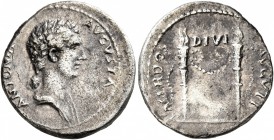 Antonia Minor, Augusta, 37 and 41. Denarius (Silver, 19 mm, 3.54 g, 12 h), Rome, struck under Claudius, 41-42. ANTONIA AVGVSTA Draped bust of Antonia ...