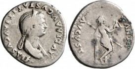 Julia Titi, Augusta, 79-90/1. Denarius (Silver, 19 mm, 3.16 g, 7 h), Rome, 80-81. IVLIA AVGVSTA TITI AVGVSTI F• Diademed and draped bust of Julia Titi...
