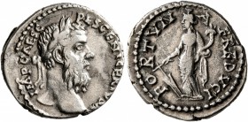 Pescennius Niger, 193-194. Denarius (Silver, 18 mm, 3.16 g, 11 h), Antiochia. IMP CAES C PESCE NIGER IVS A Laureate head of Pescennius Niger to right....