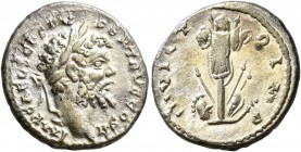 Septimius Severus, 193-211. Denarius (Silver, 17 mm, 2.64 g, 12 h), Emesa, 194-195. IMP CA L SEP SEV PERT AVG COS II Laureate head of Septimius Severu...