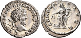 Septimius Severus, 193-211. Denarius (Silver, 19 mm, 2.29 g, 7 h), Laodicea, 198-202. L SEPT SEV AVG IMP XI PART MAX Laureate head of Septimius Severu...
