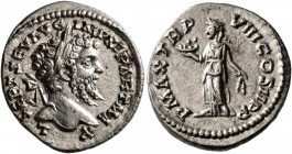Septimius Severus, 193-211. Denarius (Silver, 19 mm, 3.08 g, 7 h), Laodicea, 198-202. L SEPT SEV AVG IMP XI PART MAX Laureate head of Septimius Severu...