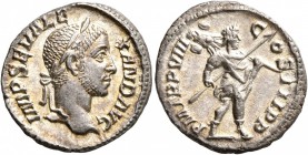 Severus Alexander, 222-235. Denarius (Silver, 19 mm, 1.55 g, 12 h), Rome, 229. IMP SEV ALEXAND AVG Laureate head of Severus Alexander to right. Rev. P...