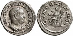 Balbinus, 238. Denarius (Silver, 19 mm, 2.67 g, 12 h), Rome, circa April-June 238. IMP C D CAEL BALBINVS AVG Laureate, draped and cuirassed bust of Ba...