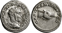 Pupienus, 238. Antoninianus (Silver, 23 mm, 5.74 g, 1 h), Rome, circa April-June 238. IMP CAES PVPIEN MAXIMVS AVG Radiate, draped and cuirassed bust o...