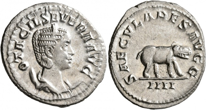 Otacilia Severa, Augusta, 244-249. Antoninianus (Silver, 23 mm, 3.67 g, 7 h), Ro...