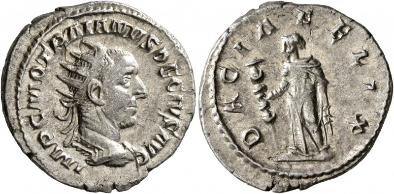 Trajan Decius, 249-251. Antoninianus (Silver, 22 mm, 4.15 g, 7 h), Rome. IMP C M...