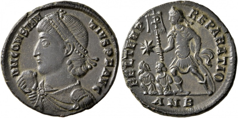 Constantius II, 337-361. Follis (Bronze, 21 mm, 3.84 g, 11 h), Antiochia, 348-35...