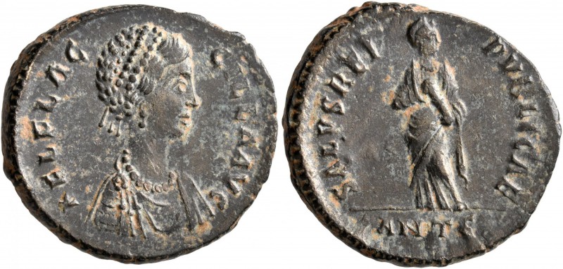 Aelia Flaccilla, Augusta, 379-386/8. Follis (Bronze, 23 mm, 6.09 g, 11 h), Antio...